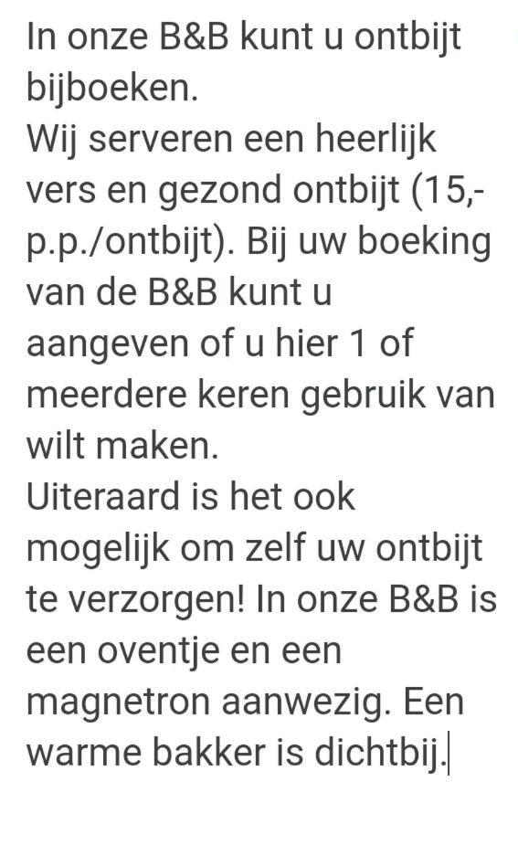 B&B Sonnehuys Nieuwland  Εξωτερικό φωτογραφία